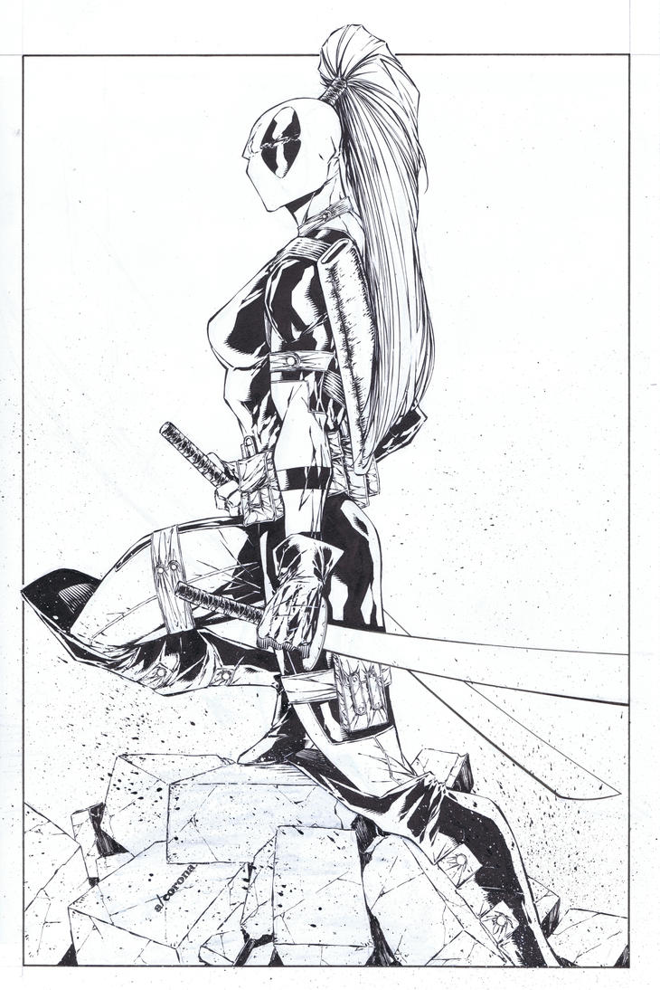 lady deadpool coloring pages - photo #2