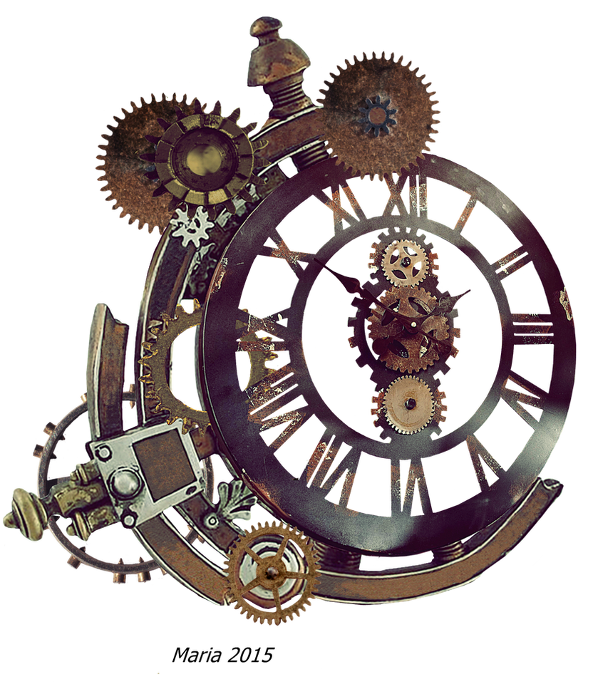 steampunk clock clipart - photo #25