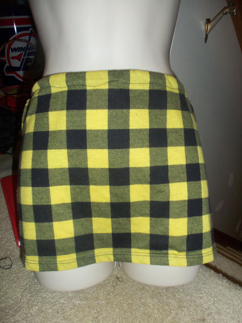 Yellow Plaid Micro Mini Skirt by NycaNyctophoba on DeviantArt