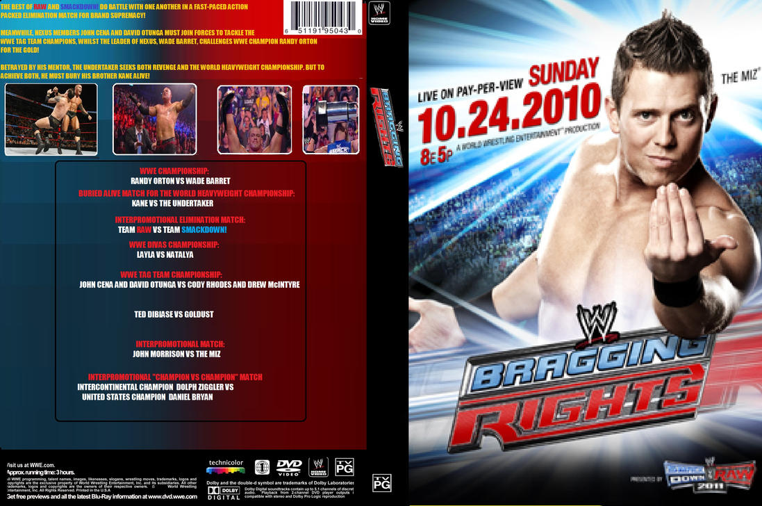 WWE Bragging Rights 2010 DVD Cover by ZT4