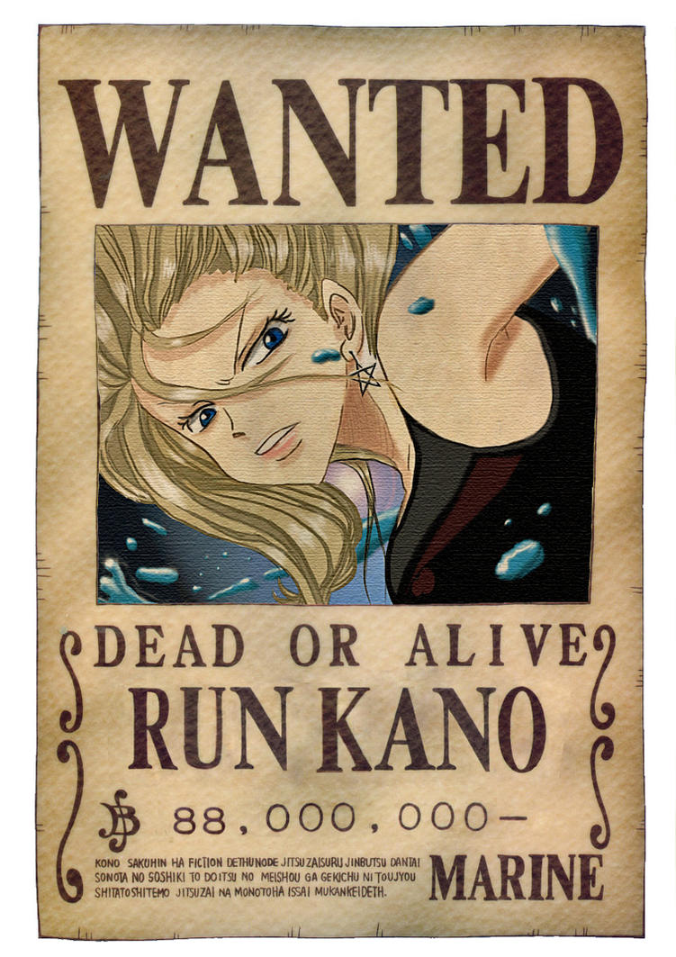 One Piece Wanted Poster by RunKano on DeviantArt
