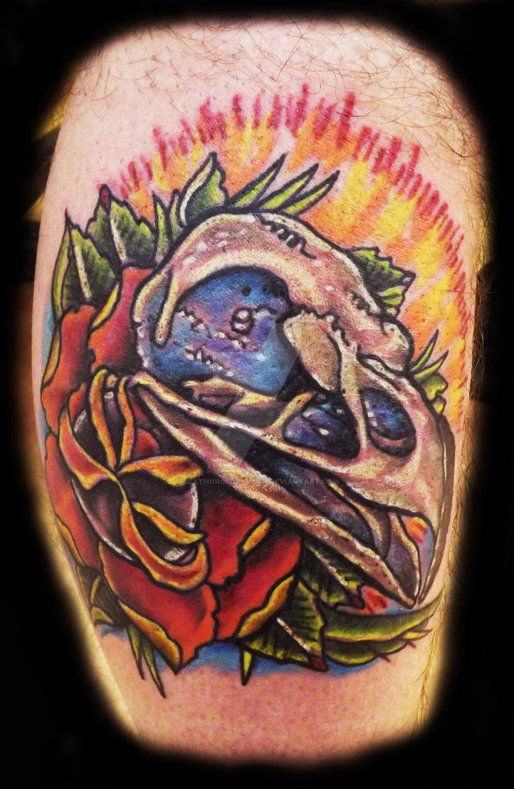 eagle skull tattoo by deathorgloryutah on DeviantArt