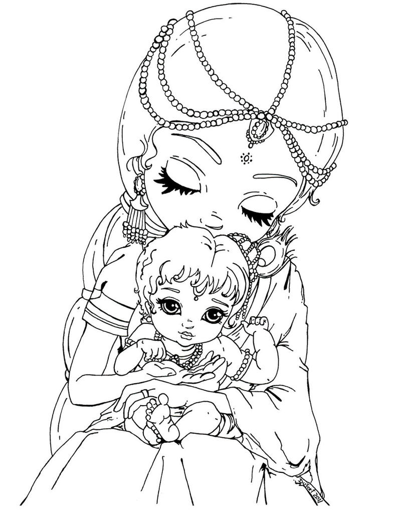 Baby Krishna by JadeDragonne
