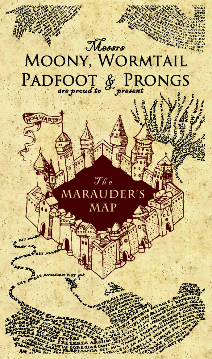 28 Marauders Map Harry Potter Maps Database Source