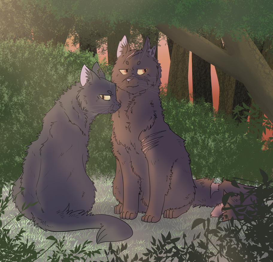 Yellowfang and Raggedstar by freezy-rat