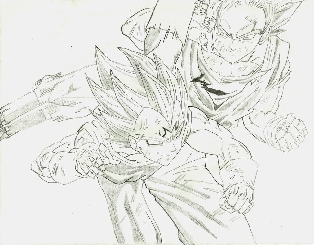 Goku VS Vegeta by madaraLUNA on DeviantArt
