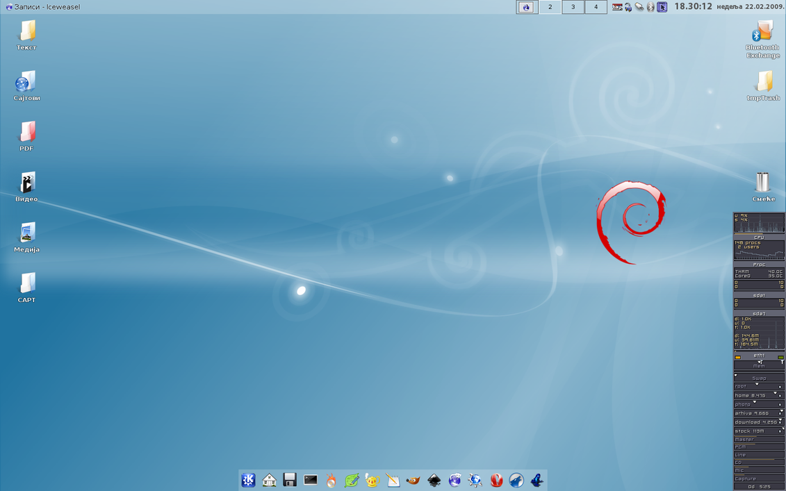 Debian 5.0 Lenny + KDE3