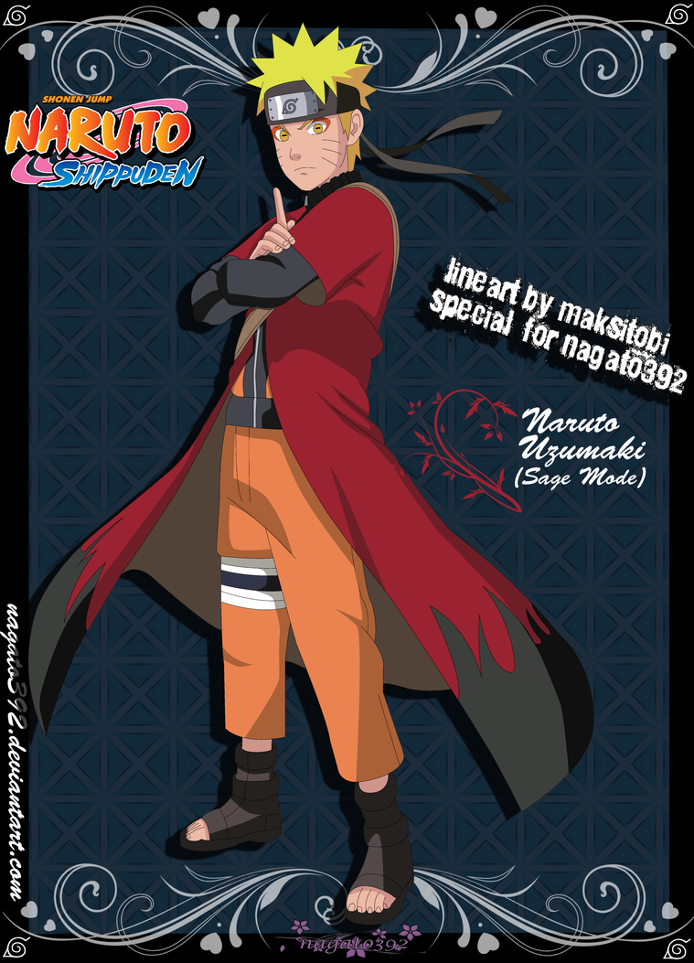 Naruto Uzumaki SAGE MODE 1 by nagato392 on DeviantArt